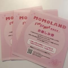 momoland  モモランド お楽しみ券 3枚セットのサムネイル