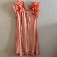 JILL STUART フリルノースリーブワンピース 130、パーティー用ドレスのサムネイル