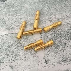じ　バナナプラグ　コネクタ　オス 直径4mm 6個 BNL40 金メッキ