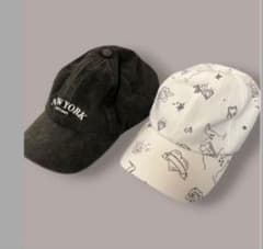キャップ 2点セット NEW YORK 総柄のサムネイル