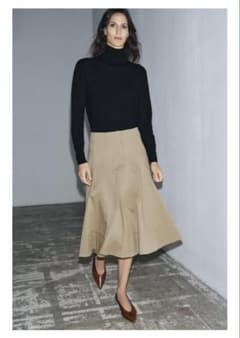 ZARA ザラZW COLLECTION トレンチコート風ミディ丈スカート - メルカリ