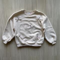 ZARA KIDS チュールバタフライスウェットシャツ　116のサムネイル