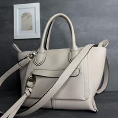 未使用級】LONGCHAMP 本革 2way ハンドバッグ メールボックス - メルカリ
