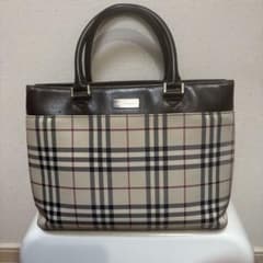 BURBERRY ハンドバッグ トート ロゴ ノバチェック チェック柄のサムネイル