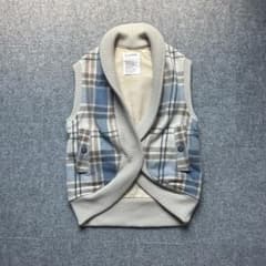 ジャケット・アウター Hussein Chalayan Plaid Wrap Vest Wool Hussein Chalayan Plaid Wrap Vest Wool - メルカリ