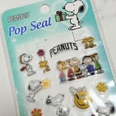PEANUTS ポップシール スヌーピークリスタルシール　立体シール
