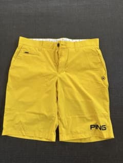 ゴルフ　PING イエロー ショートパンツMサイズのサムネイル