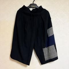 Y's ウールパッチワークタックワイドパンツ 2サイズのサムネイル