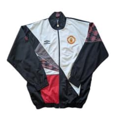アンブロ　UMBRO マンチェスターシティ　ジャージ　アンセムジャケット　90s 希少】90s アンブロ マンチェスターユナイテッド トラックジャケット
