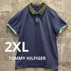 TOMMY HILFIGER 토미 힐피거 폴로 셔츠 2XL 블루 1112