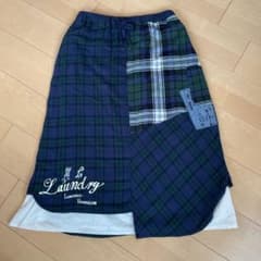 LIME.INCライムパッチワークブラックウォッチチェックスカートのサムネイル