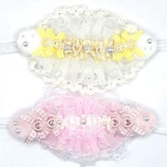 ヘッドドレス ピンク 黄色 にじぱぺ 10-12cm用のサムネイル