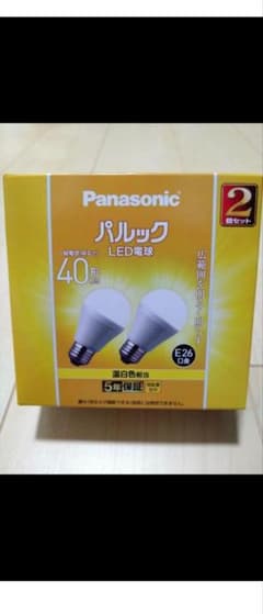 Panasonic LED電球 温白色 40W相当　2個入り　③のサムネイル