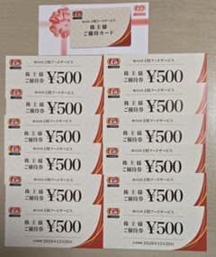 餃子の王将 株主優待券 6000円分+5%割引カードのサムネイル