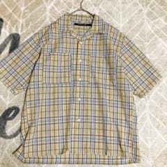 niko and... サッカー生地 チェックシャツ M ベージュ 半袖のサムネイル