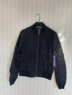 ALPHA INDUSTRIES ブラック MA-1 ジャケット Mのサムネイル