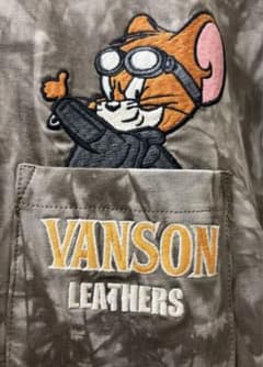新品バンソンvanson✖️トムとジェリーコラボ ストーリーデザイン ロン 