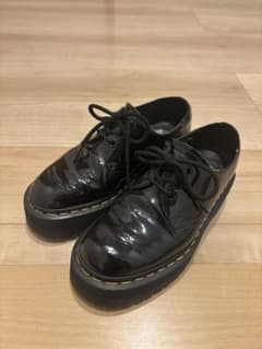 Dr.Martens 1461 QUAD 3ホール シューズ ブラック 厚底のサムネイル