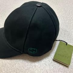 美品　正規品　GUCCI 黒 ベースボールキャップ　XLのサムネイル