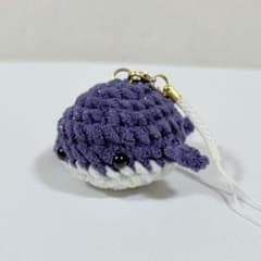 くじら　クジラ　編みぐるみ　あみぐるみ　プリンセスモール　かぎ針編み　編み物のサムネイル
