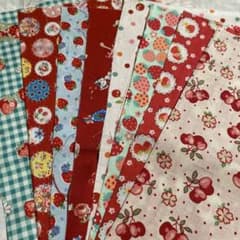 松山敦子生地カットクロス はぎれセット 8枚のサムネイル