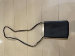 シンプル ショルダーバッグ ブラックのサムネイル