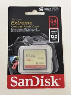 未開封②SanDisk サンディスクCompactFlash 64GBのサムネイル