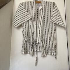 ストライプ柄 甚平　綿製のサムネイル