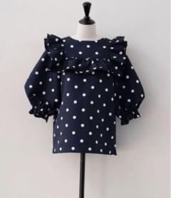 OHGA オーガ キャンディドット トップス フリルブラウス 水玉 - メルカリ