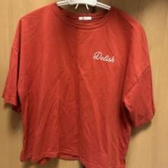 Milk Cafe プリント 半袖Tシャツ レッドのサムネイル