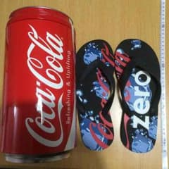 ビーチサンダル&bigコーラ缶✖️2セット☆のサムネイル
