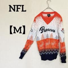 미품 NFL [M] 브론 코스 니트 스웨터 크리스마스 니트 남성