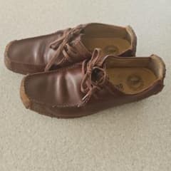 Clarks ナタリー UK9 27 本革 ブラウン クラークス オリジナルズ