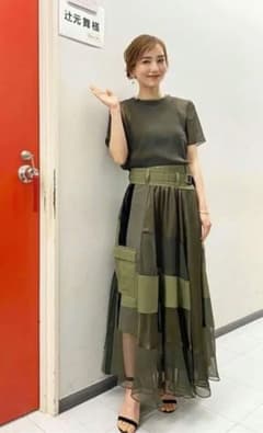 sacai レア！ タグ付き 121,000円 パッチワーク パネルスカートのサムネイル