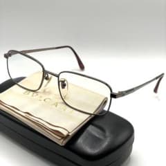 BVLGARI ブルガリ メガネ フルリム スクエア 軽量 ケース付き✨極美品 