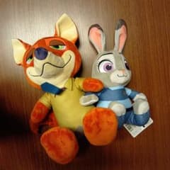 【新品】ディズニー ズートピア ペアぬいぐるみ