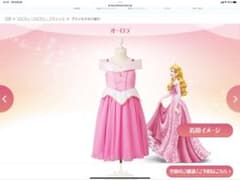 ディズニープリンセスドレス　オーロラ姫　ビビディバビディブティック　100サイズのサムネイル