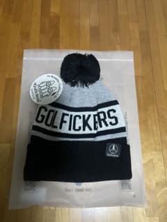 Golfickers ポンポン付きニット帽 グレー/ブラックのサムネイル