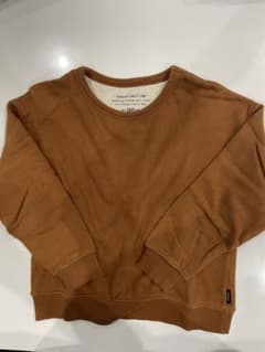 裏起毛スウェット　キャメル　120cmのサムネイル