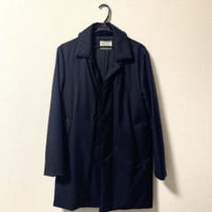 ※12/12値下げ［美品］EDIFICE ダウンコート　ネイビー　Sのサムネイル