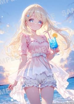 c1848 かわいい イラスト アニメ A4ポスター - メルカリ