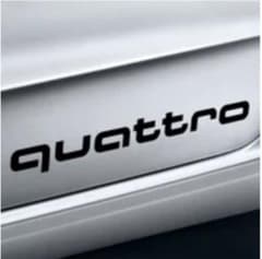 アウディquattro デカール（純正） 2枚セット 取扱説明書付きのサムネイル