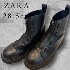 【廃盤】ZARA メンズ フロントジップ ブーツ ブラック サイズ28.5cmのサムネイル