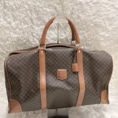 訳ありCELINE セリーヌ ボストンバッグ マカダム トリオンフ M09レザー 