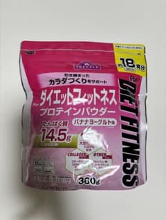 トップバリュダイエットフィットネスプロティンパウダーバナナヨーグルト味360gのサムネイル