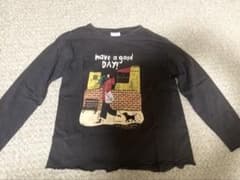 ZARA キッズ 長袖Tシャツ have a good DAY! 黒 128cmのサムネイル