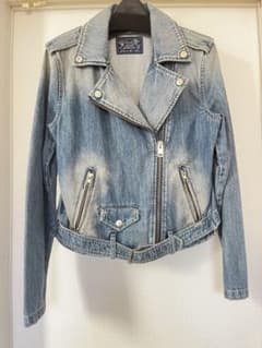 【DIESEL】ライダースジャケットライトブルーのサムネイル