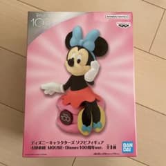 ディズニーキャラクターズ　ソフビフィギュア　ミニーマウス　ソフビ　100周年のサムネイル