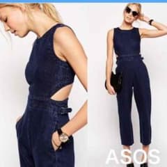 703様専用購入不可 asos  デニムインディゴ オールインワンのサムネイル