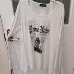 Peace Now 蜘蛛の巣デザイン長袖Tシャツのサムネイル